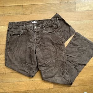 Vintage Corduroy Brown Low-Rise Bootcut Cidra Pants